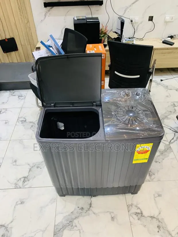 Lovely New Black 10kg Topload Twintub Nasco Washing Machine · Photo 1