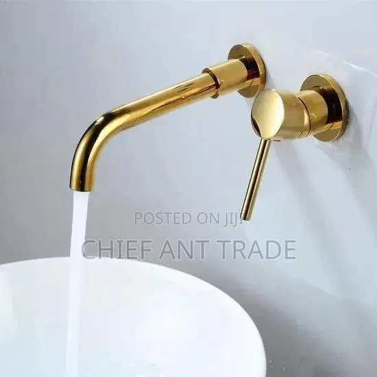 Golden Concealed Wall Faucet Tap. Wal-6 · Photo 1