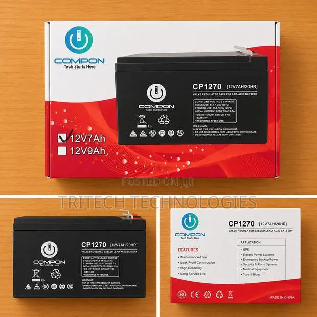 Ups Battery 12v7ah /20hr Ups Quality Battery Compon · Photo 1