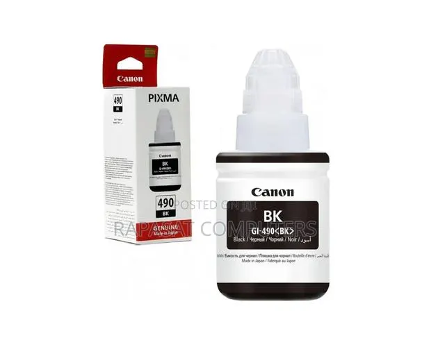 Canon 490 Black Ink Bottle · Photo 1