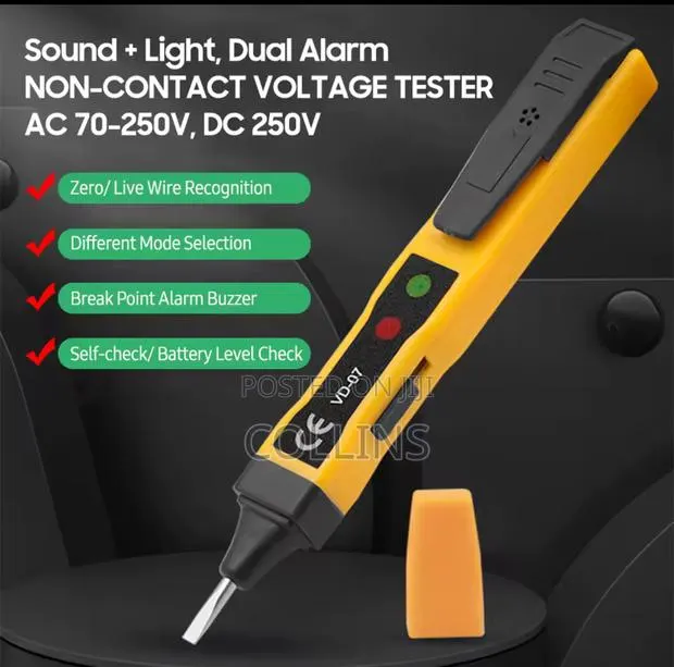 Non-Contact Inductive Ac/Dc Voltage Meter Electric Compact Pen · Photo 1
