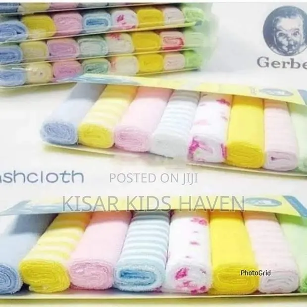 Baby Wash Cloth 8 Pieces in a Pack · Photo 1