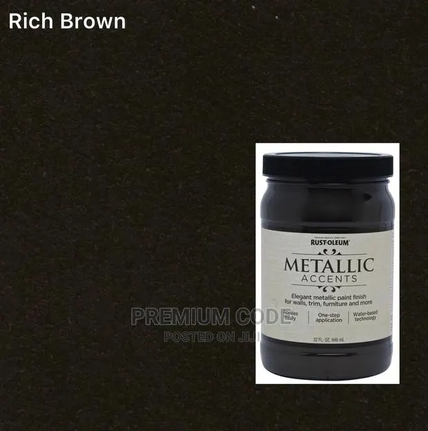 Metallic Accents Paint, Rich Brown · Photo 1