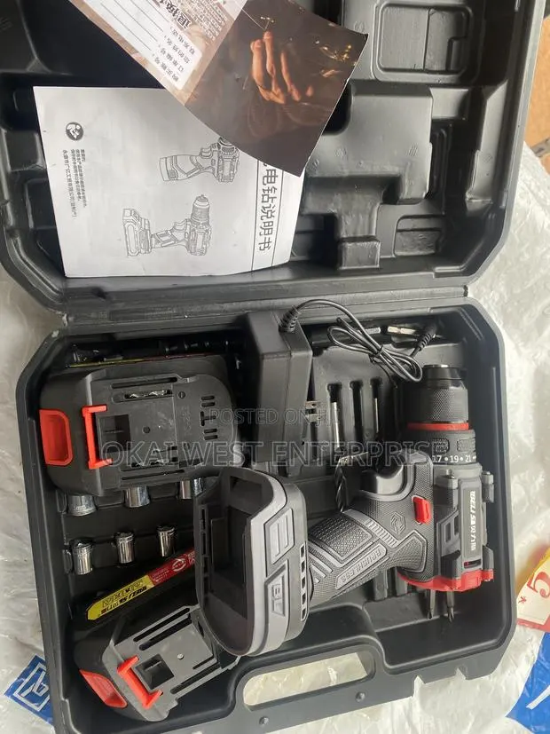 21V Brushless Electric Drill Impact Screwdriver Set · Photo 1