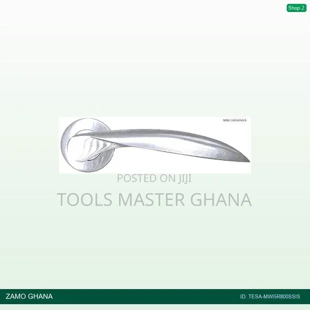 Tesa Door Handle Solid Lever Handle Wind Stainless - Tesa-Mwi5r800ssis · Photo 1