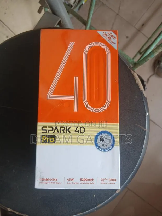 New Tecno Spark 40 Pro 256 GB Black · Photo 1