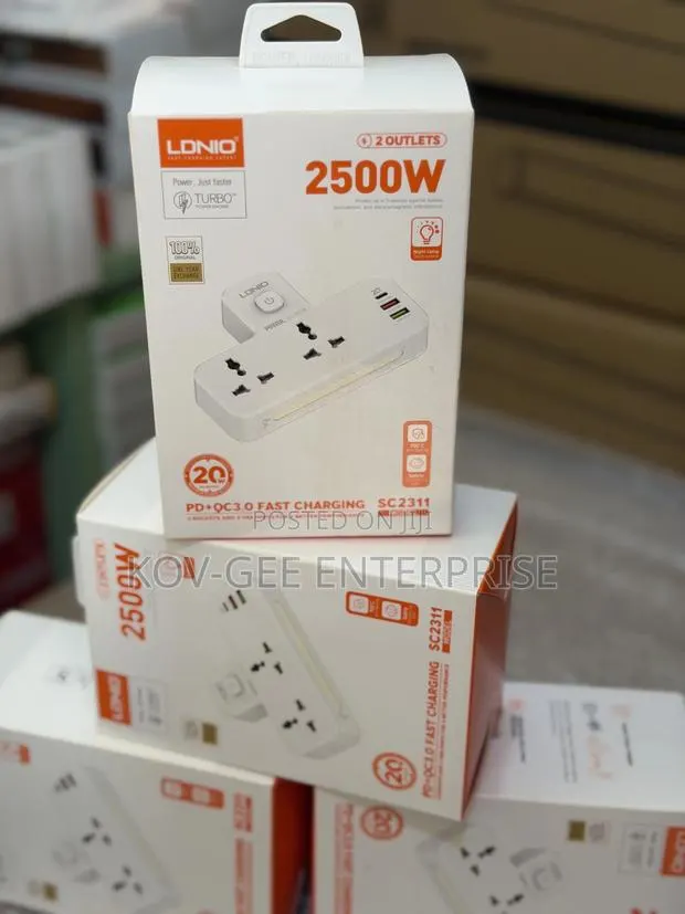 2 AC Outlets Portable Extension Power Socket SC2311 · Photo 1