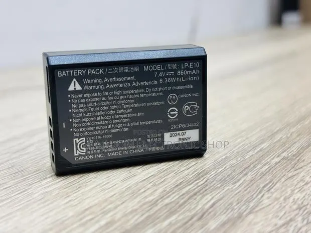 Canon Lp-E10 Battery (860mah,) · Photo 1