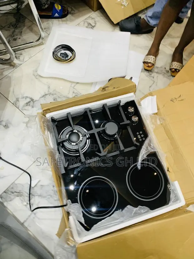 Quality Sleek Kenwood 3+2 Built-in Hybrid Cooker Hob · Photo 1