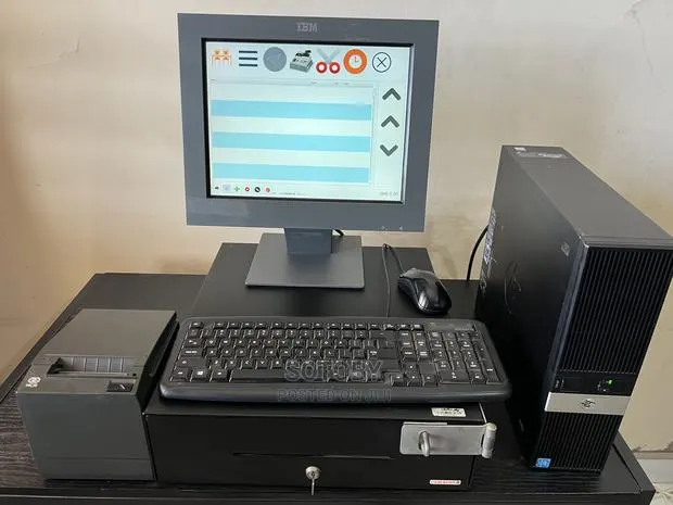 Complete Touchscreen POS Computer Cash Drawer and Printer · Photo 1