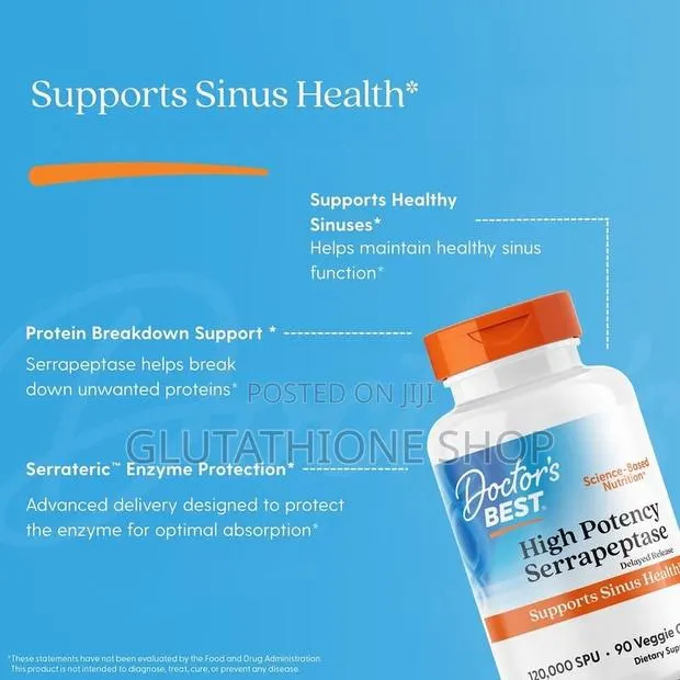 Doctor's Best High Potency Serrapeptase 120,000 Spu · Photo 1
