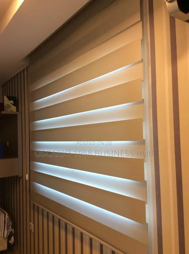 Discount Deal Depot Modern Zebra Window Curtain Blinds · Photo 1