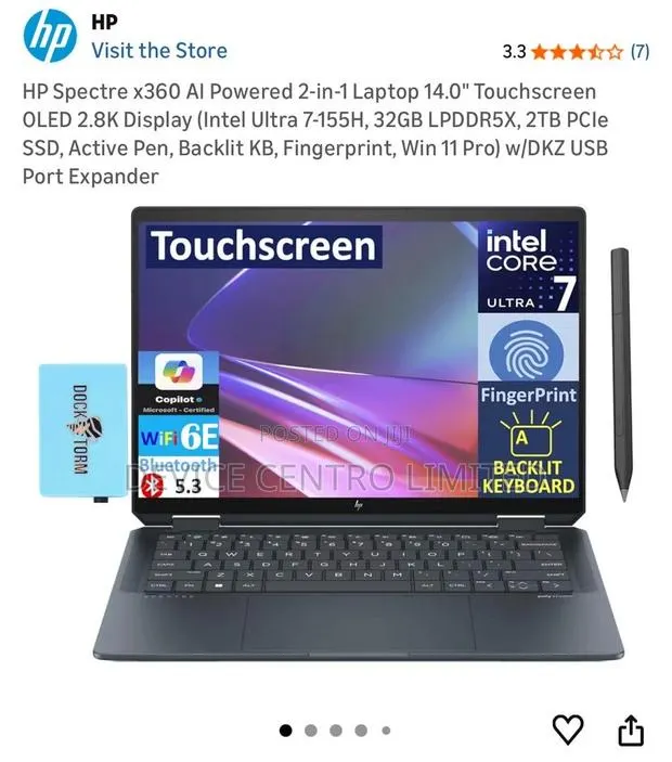 New Laptop HP Spectre X360 3GB Intel Core Ultra 7 SSD 2T · Photo 1