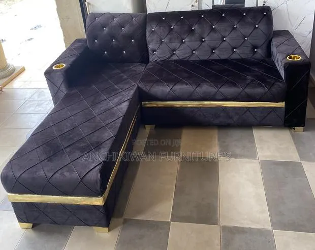Blacked Tar L Shaped Sofa (Payment After Delivery) · Photo 1