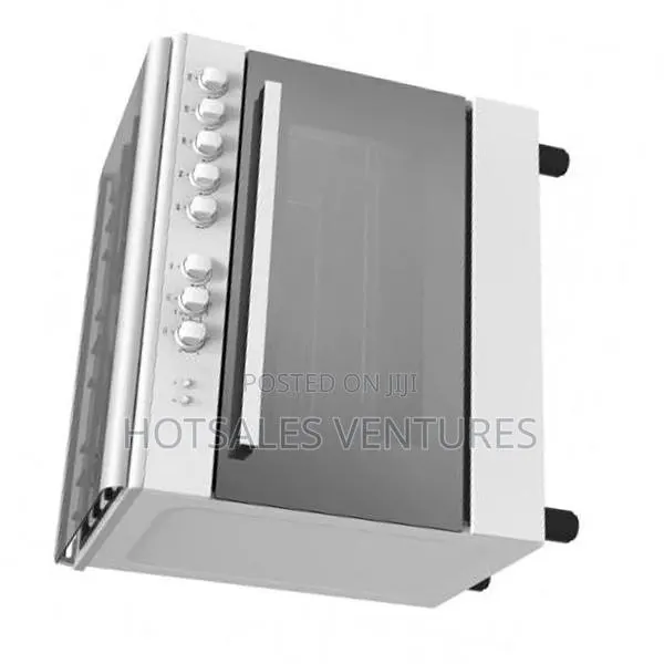 Strong Midea 5 Burner 80x60cm Silver Gas Cooker - 30amg5g027 · Photo 1