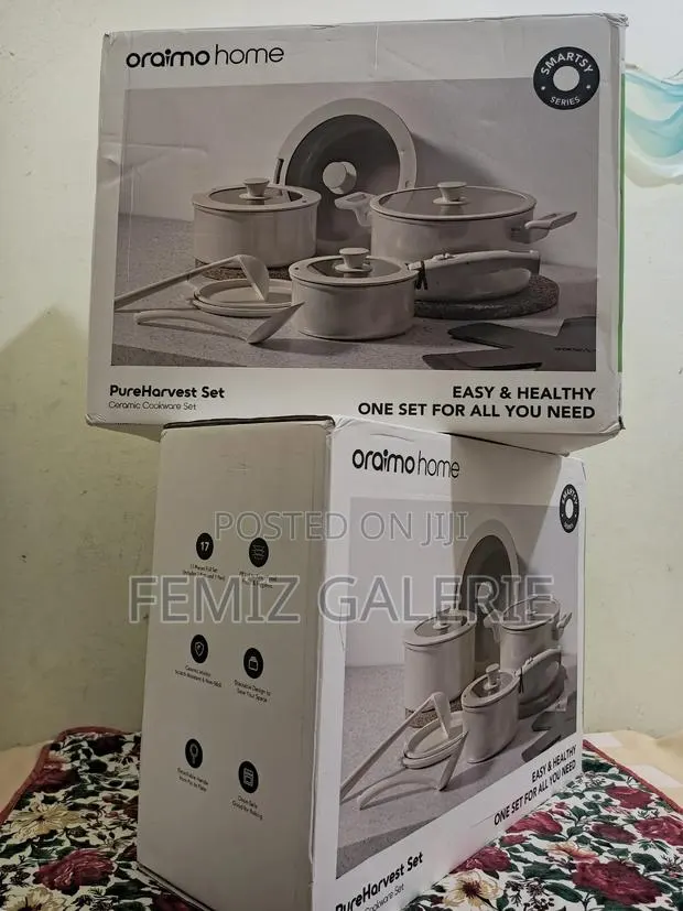 Oraimo Pureharvest Set Versatile Convenient Ceramic Cookware Set-17pcs · Photo 1