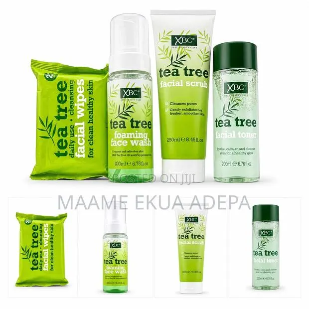 Tea Tree Facial Set - Scrub, Face Wash, Toner, Wipe · Photo 1