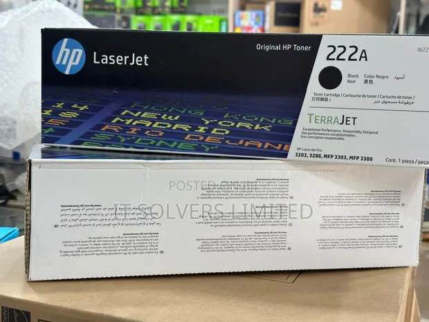 HP 222A Black Original LaserJet Toner Cartridge (W2220A) · Photo 1