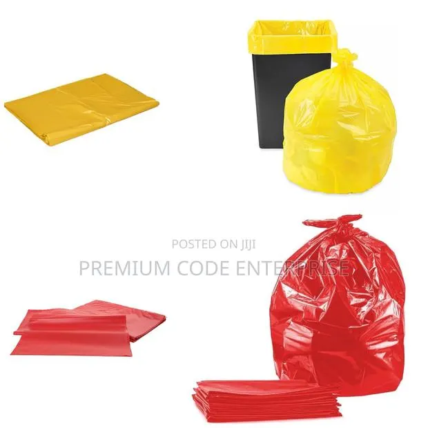 40 Liter Trash Bag Liner- Yellow/Red (Small), 180 Pcs/ Pack · Photo 1