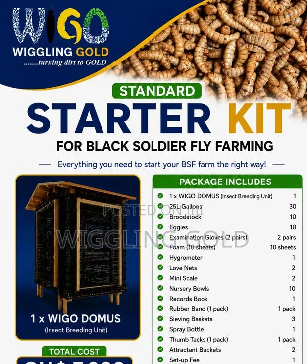STARTER KIT for Black Soldier Fly Larvae Production · Photo 1