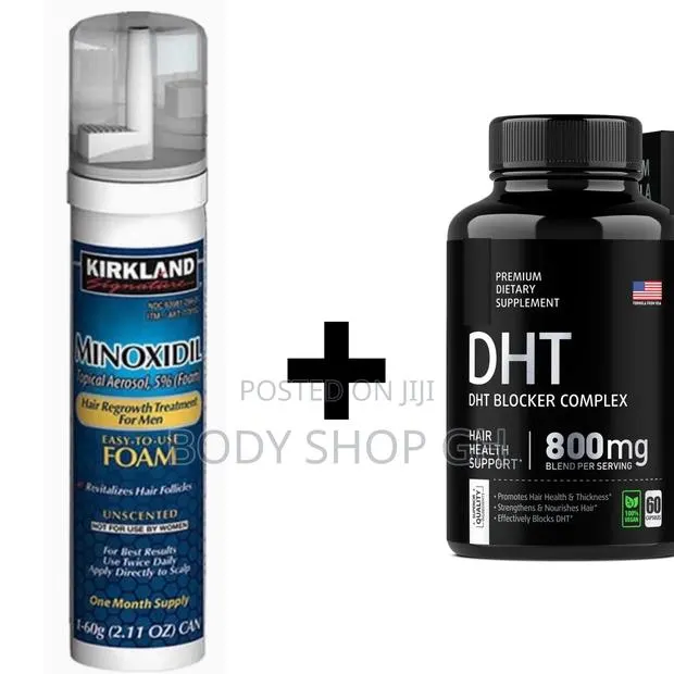 Kirkland Minoxidil Foam + DHT Blocker for Hairline and Bald · Photo 1