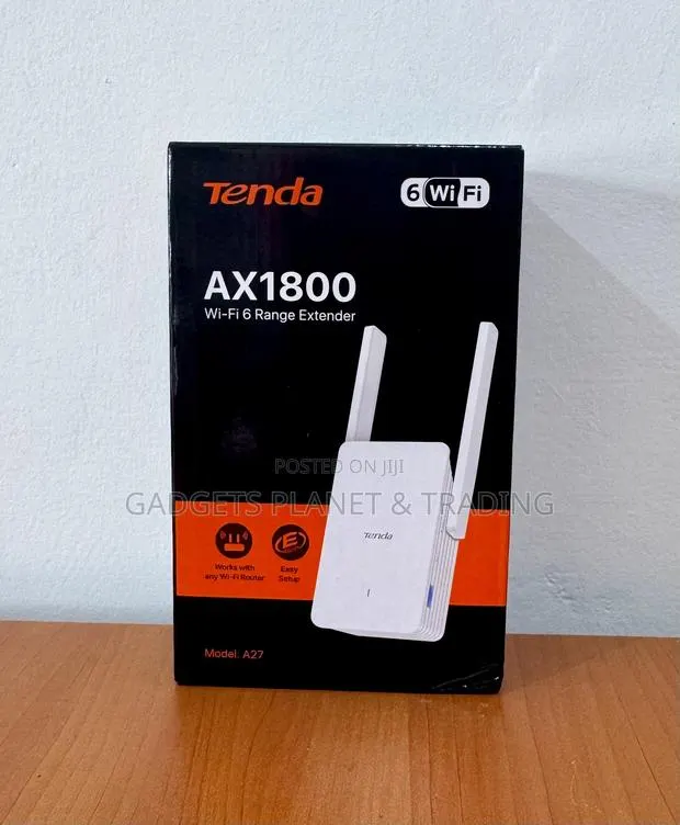 Tenda AX1800 Dual Band Wi-Fi 6 Range Extender / Repeater - A27 · Photo 1