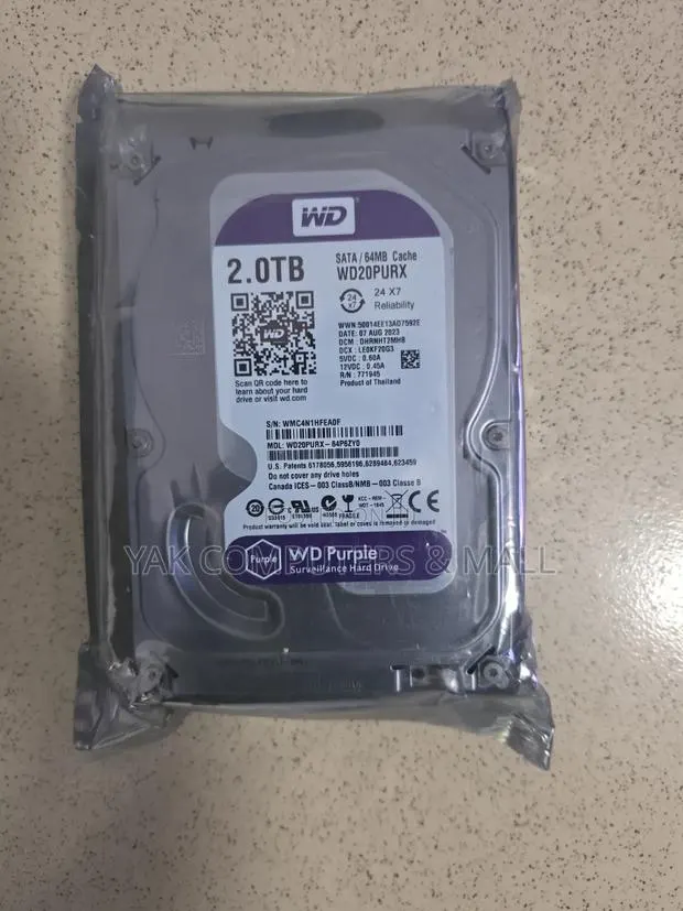 2tb Wd Purple Suveilance HDD for CCTV and Desktop · Photo 1