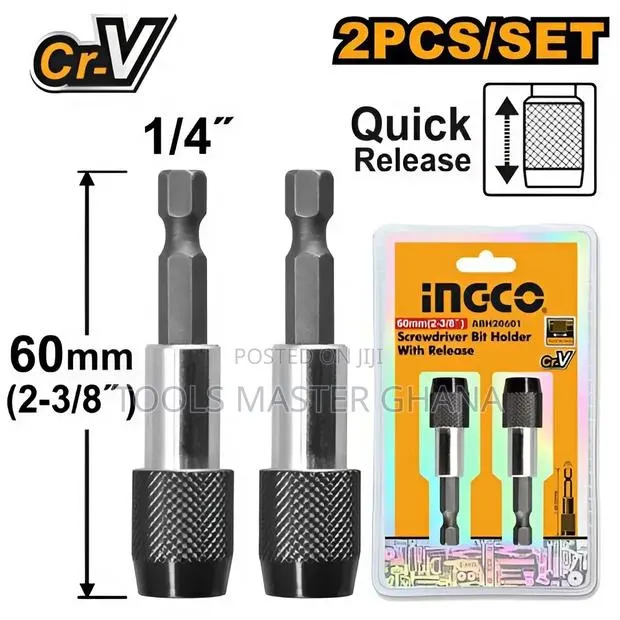 Screwdriver Bit Holder With Release - Abh20601 · Photo 1