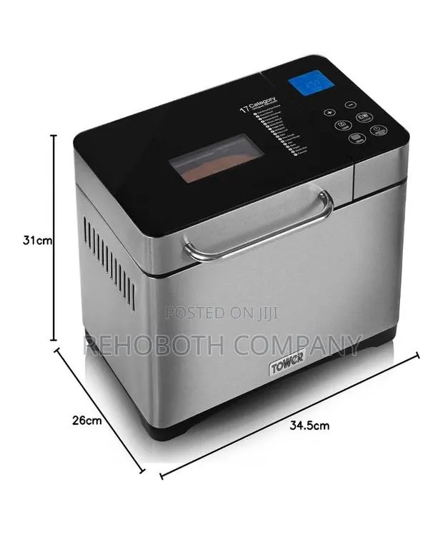 Tower Digital Bread Maker Automatic Fruit and Nut Dispenser,