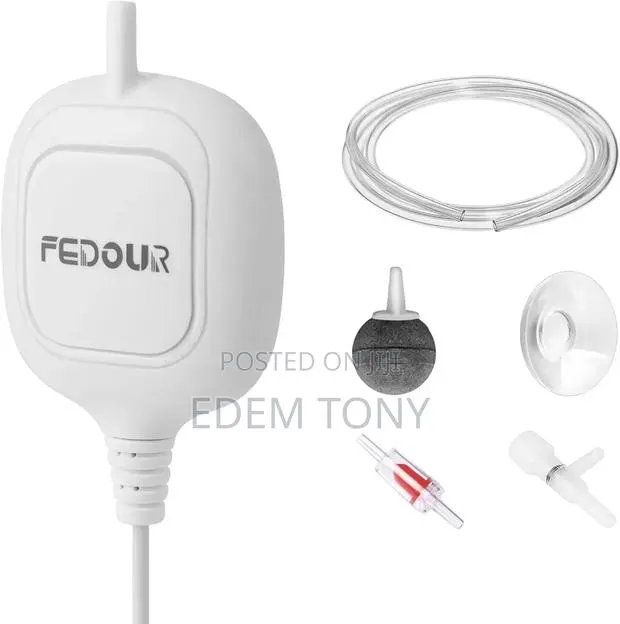 FEDOUR Mini Aquarium Air Pump, Nano Ultra Quiet Fish Tank Aerator · Photo 1