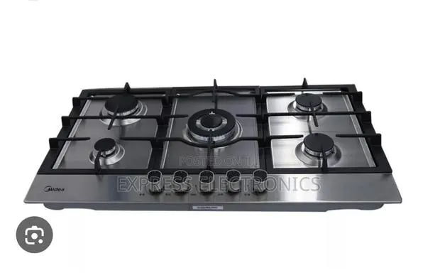 Midea 90cm 5 Burner Gas Hob| Stainless Steel [90G50ME] · Photo 1