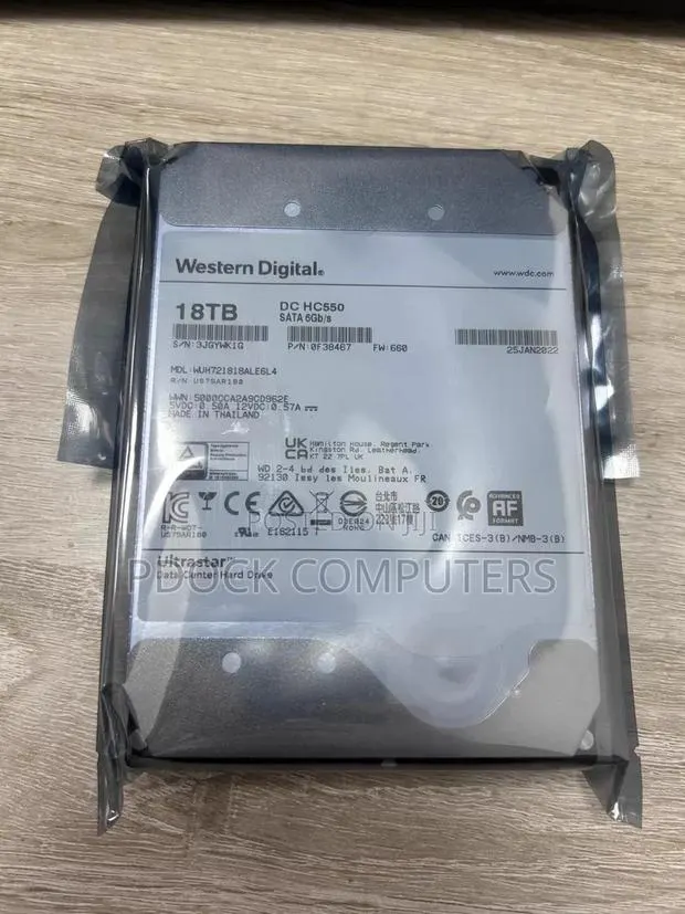 WD 18TB Purple 7200 RPM SATA III 3.5" Internal Surveillance Hard DrIVE · Photo 1