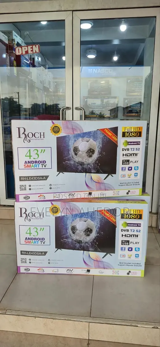 Available Roch 43 Inches Smart Android TV Brand New for.sale. · Photo 1