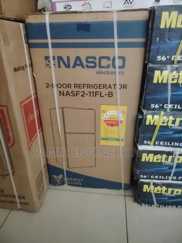 Nasco 86l Double Door Table Top Refrigerator (Nasf2-11fl-B) · Photo 1