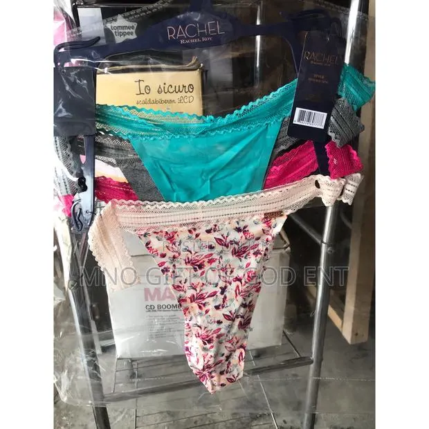 4 New Rachel Roy Micro Bonded Legs Lace Waist Mid-Rise Thong Panties · Photo 1
