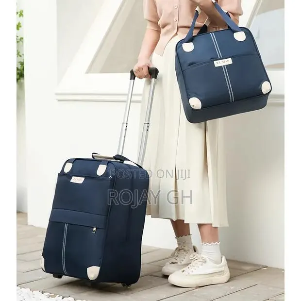 2 in 1 Travel Luggage Bag - Navy Blue · Photo 1