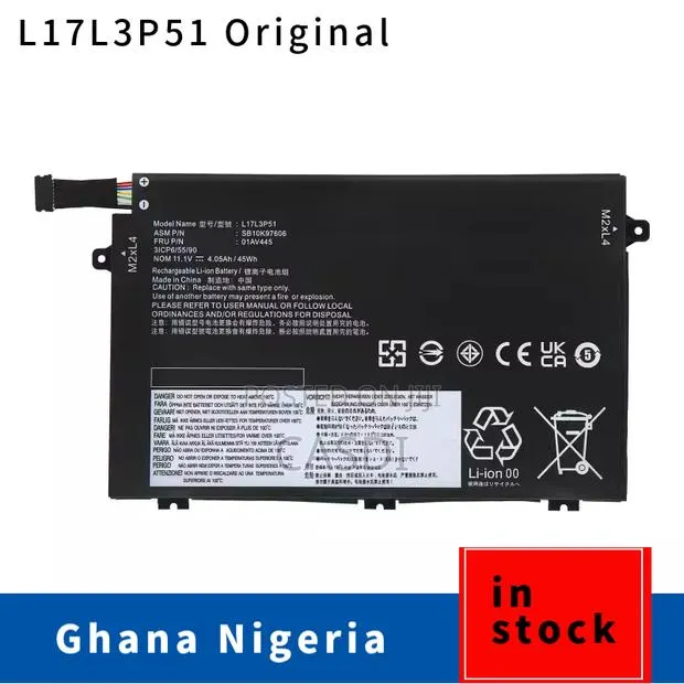 L17L3P51 Is for Lenovo Laptop Battery L17M3P52 L17C3P51 01AV448 447 · Photo 1