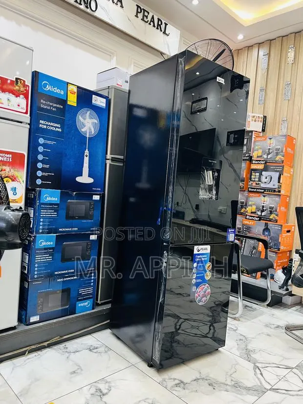 Get Unique Pearl Double Door Electric Refrigerator(Mirror) Pf-370-13m · Photo 1