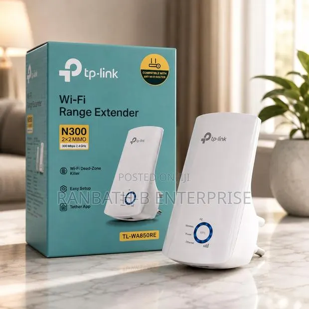 N300 Wi-Fi Range Extender – Compatible With Any Wi-Fi Router · Photo 1
