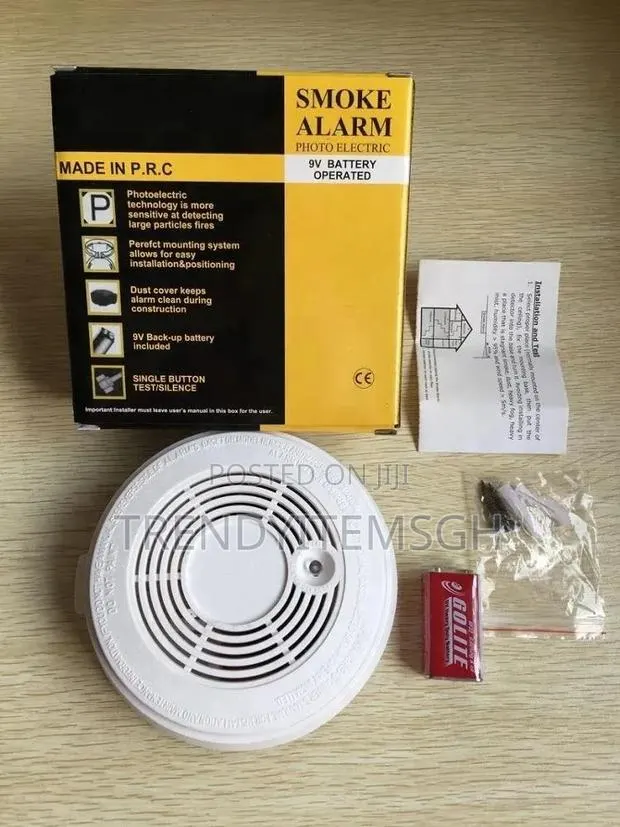 Photoelectric Smoke Alarm – 9V Battery Operated · Photo 1