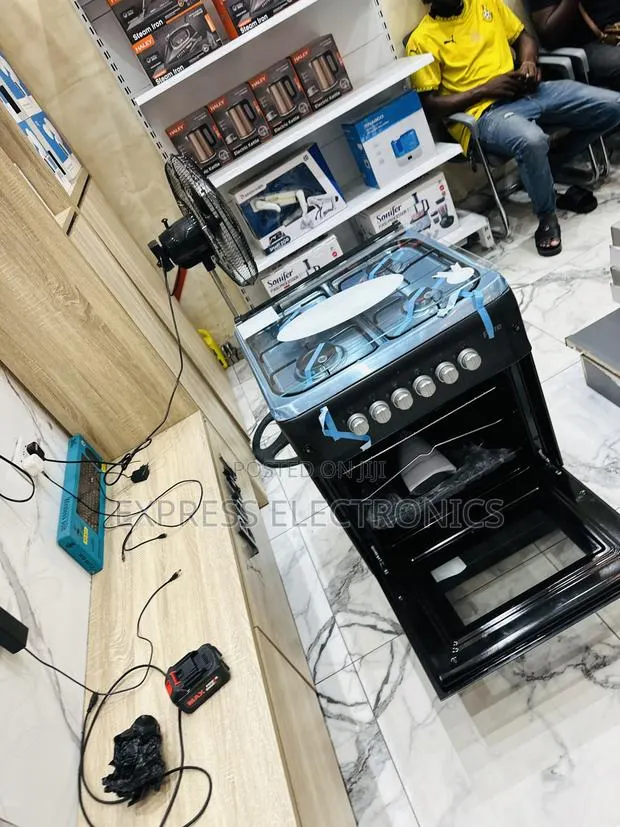 Durable Materials Black Smart Gas Cooker Oven 4b 60/60 · Photo 1