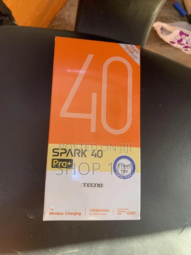 New Tecno Spark 40 Pro+ 256 GB Black · Photo 1