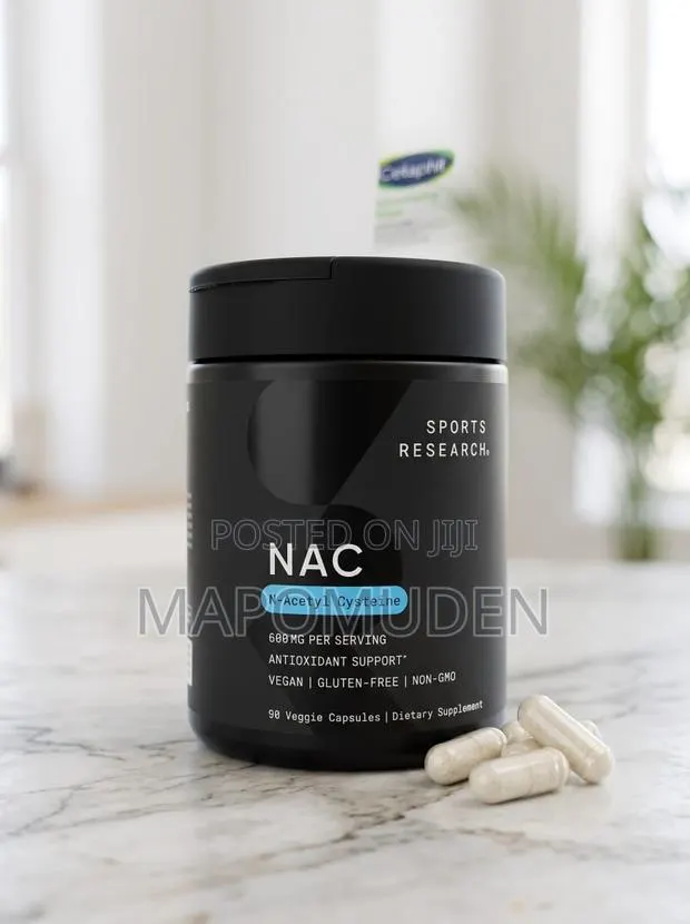 Sports Research NAC (N-Acetyl Cysteine) 600mg (90 Veggie Capsules) · Photo 1