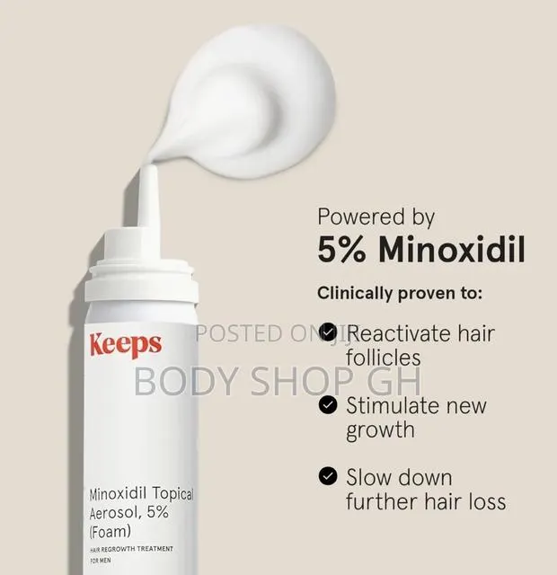 Keeps Minoxidil Foam for Men - Extra Strength Hair Regrowth Treatment · Photo 1
