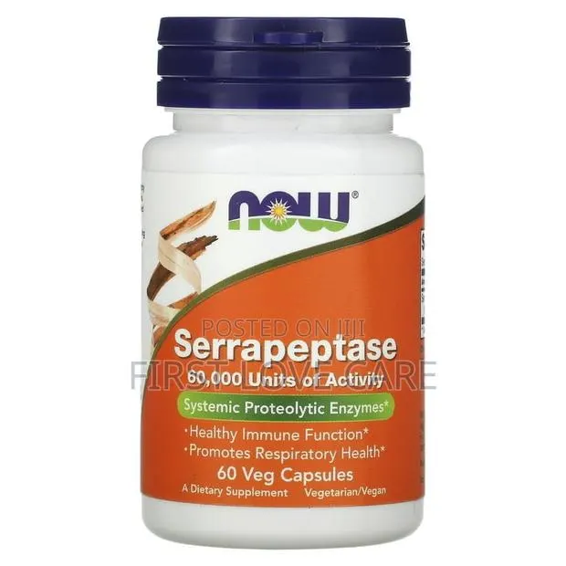 Now Serrapeptase 60,000 Unity of Activity (33mg) 69 Pill · Photo 1
