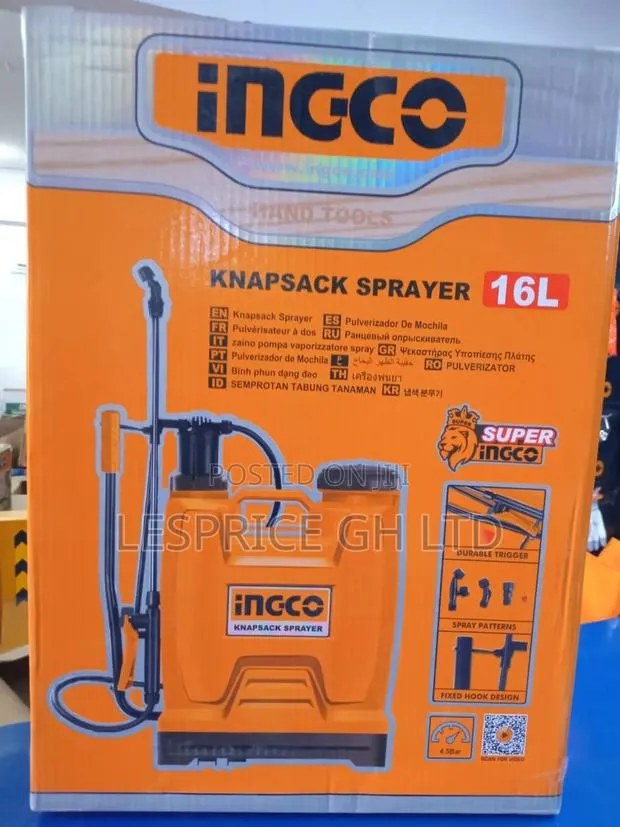 Easy Pump: Ingco Knapsack Spraying Machine, 16L · Photo 1
