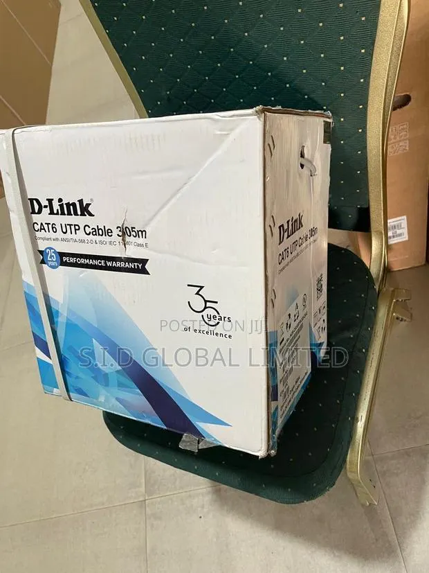 Limited Offer: Genuine D-link Cat6 Utp 305m – 24awg Grey · Photo 1