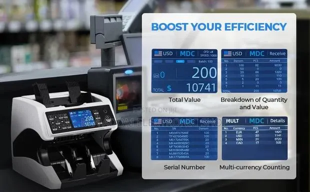 Very Efficient Mixed Value Bill Counter AL/920 · Photo 1