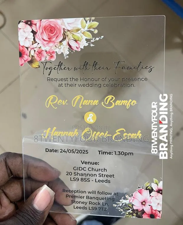 Acrylic Wedding Invitation (Moq: 50pcs) · Photo 5