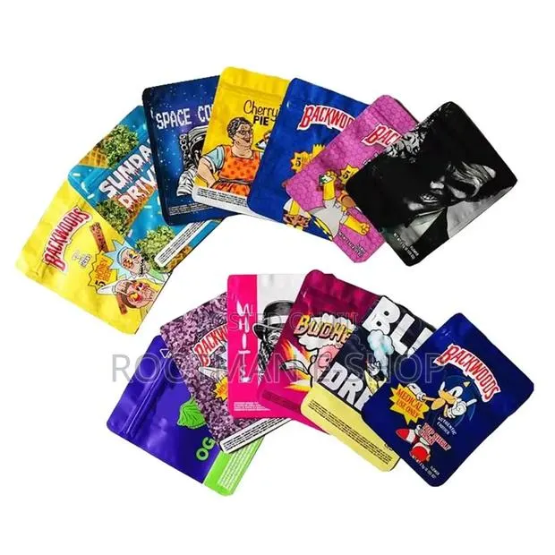 50pcs Mylar Bags Smell Proof Aluminum Foil Stand Pouch 3.5g · Photo 1
